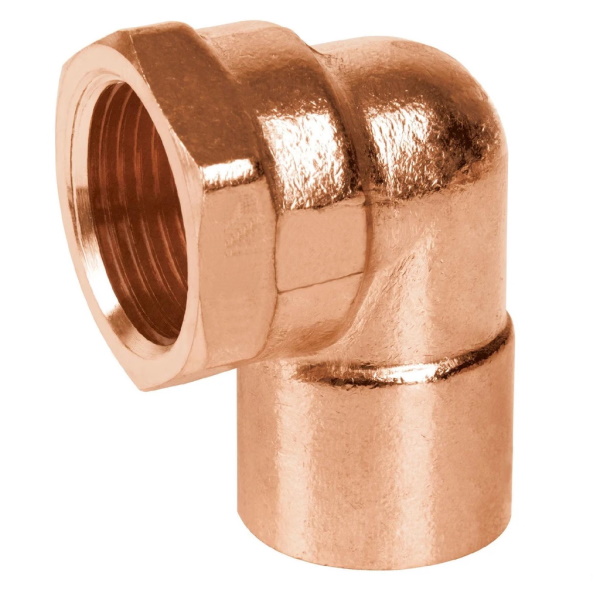 CODO DE COBRE 90° ROSCA INTERNA – Tudogar