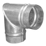 CODO LAMINA GALVANIZADA 90 x 76 MM