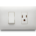 CONTACTO + INTERRUPTOR SENCILLO S/LUZ PILOTO BLANCO VIP12063 VETO