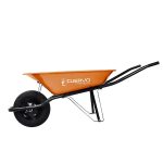 CARRETILLA LAMINA NARANJA C/LLANTA NEUMATICA 60 LT F-203008C
